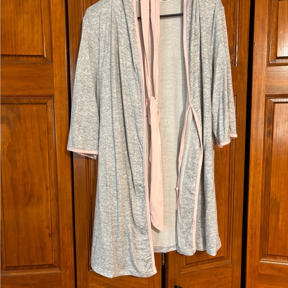 Born Light Gray and Soft Pink Cardigan